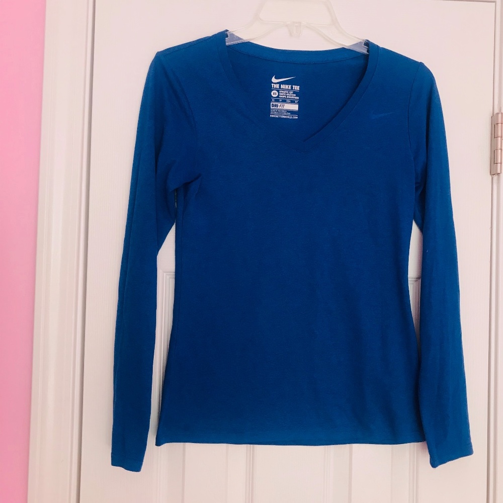 Nike Long Sleeve Blue Shirt